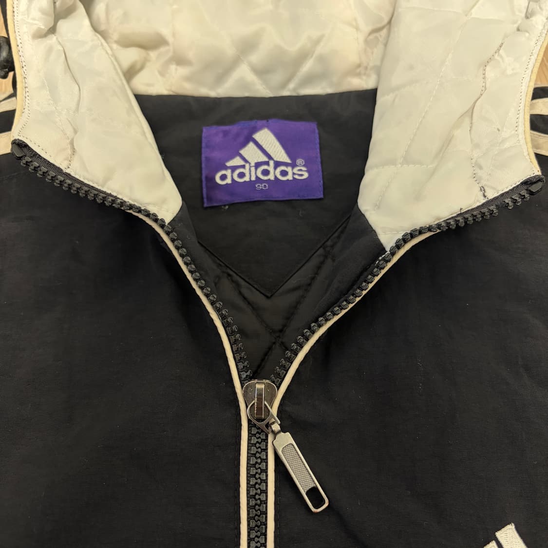 아디다스 퍼플라벨 00s 올드스쿨 검/흰 트레이닝 점퍼 세트 상품이미지4