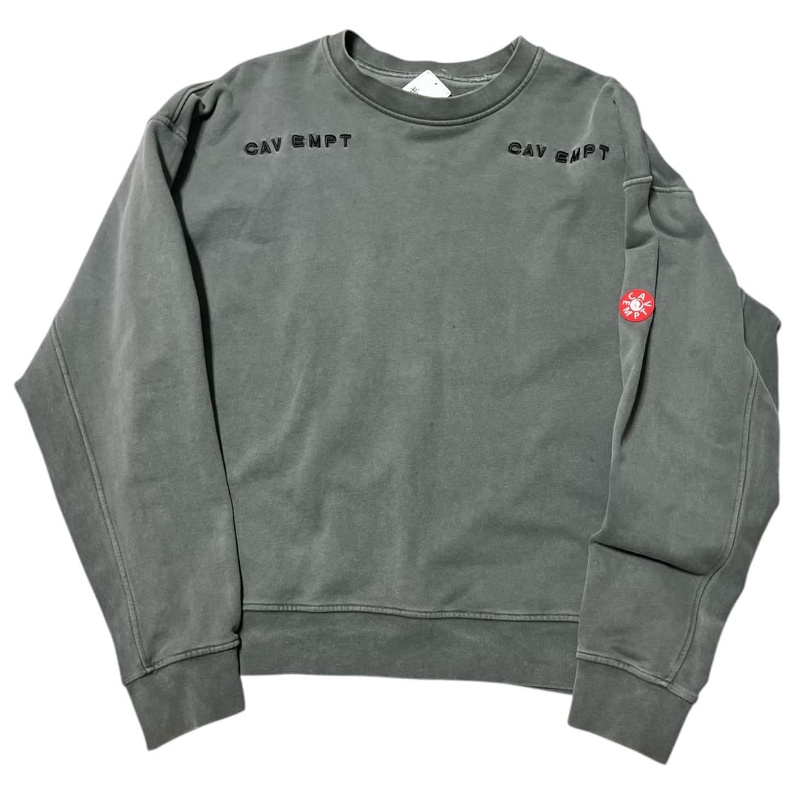 카브엠트 오버다이 피그먼트 챠콜 그레이 크루넥 스웻셔츠 맨투맨 상품이미지2