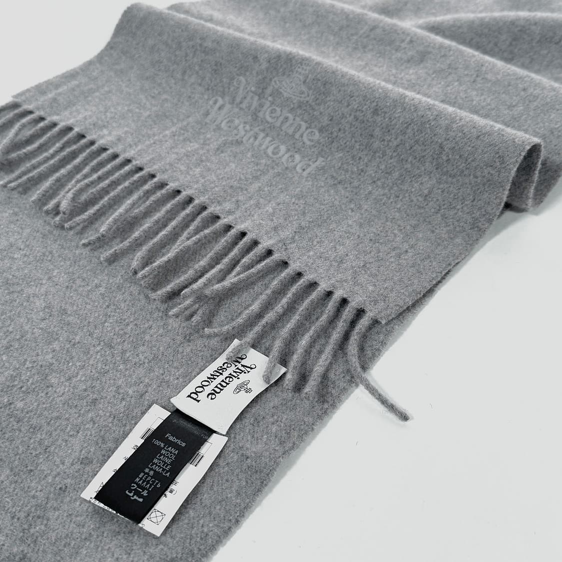 비비안웨스트우드 로고 울 머플러 상품이미지2