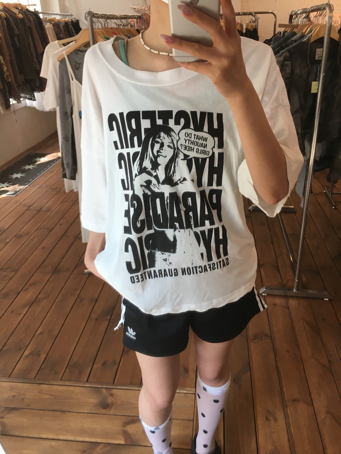 히스테릭글래머 화이트 히스걸 롱슬리브 상품이미지7