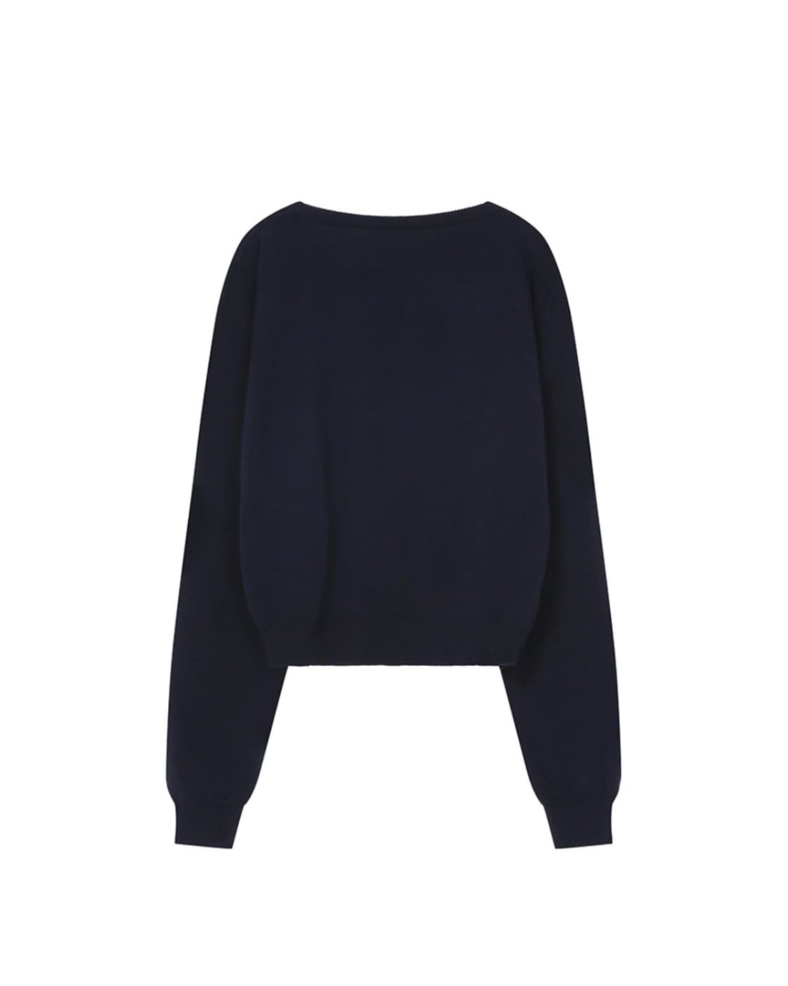 미세키서울 Unbalanced knit cardigan NAVY 상품이미지3