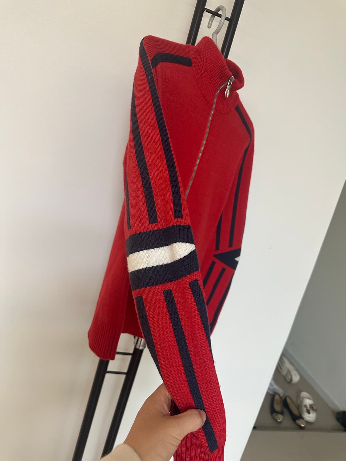 스파이더  여성  반집업  니트 -85사이즈 상품이미지5