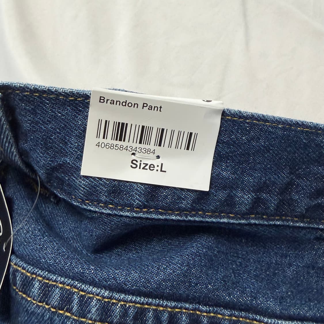 (새상품) [L] 칼하트 WIP 브랜돈 팬츠 블루 스톤 워시드 상품이미지3