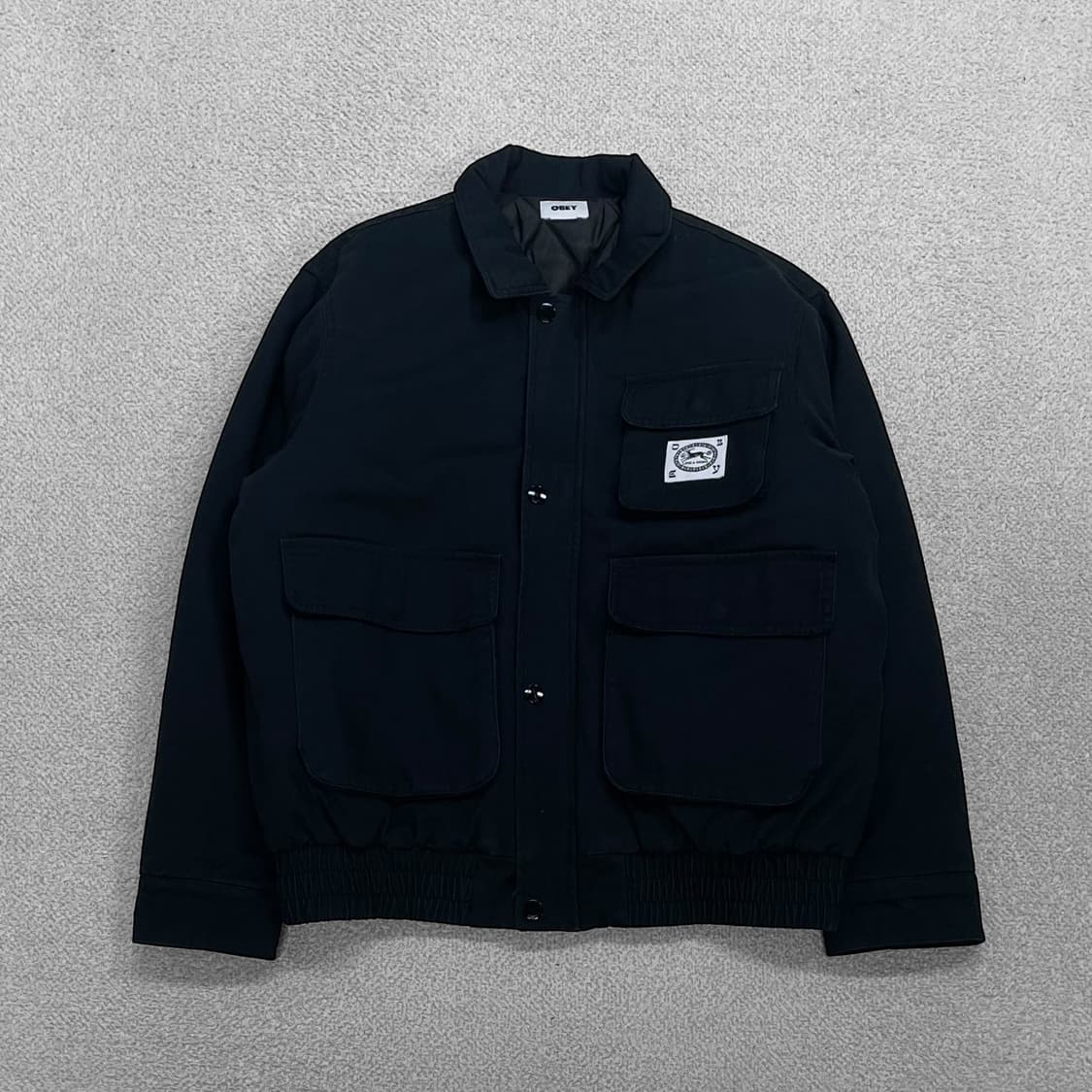 오베이 Obey 콜트레인 점퍼 자켓 블랙 상품이미지1