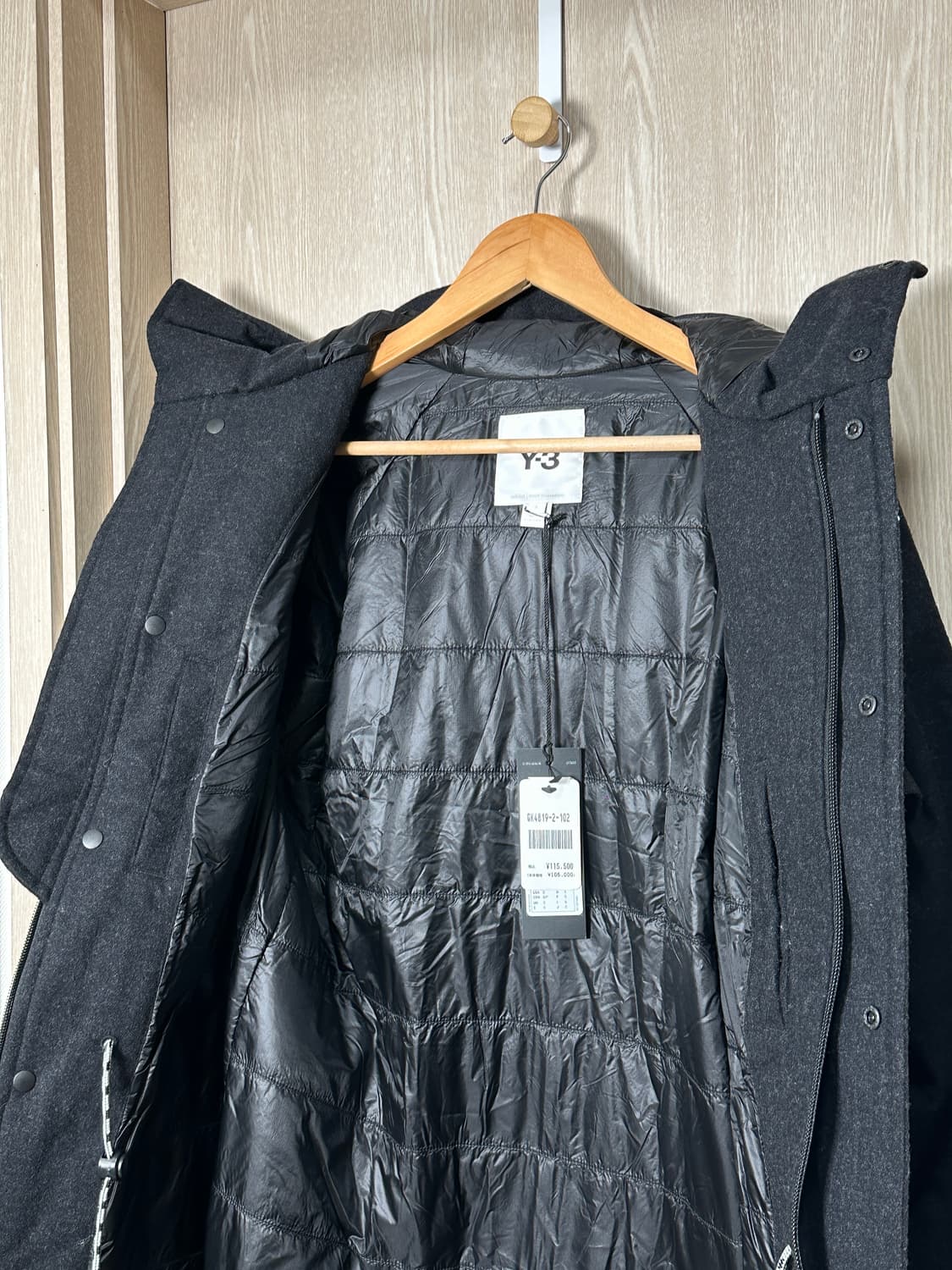 새상품)Y3 Y-3 고어텍스 패딩자켓 100/블랙 요지야마모토 상품이미지6