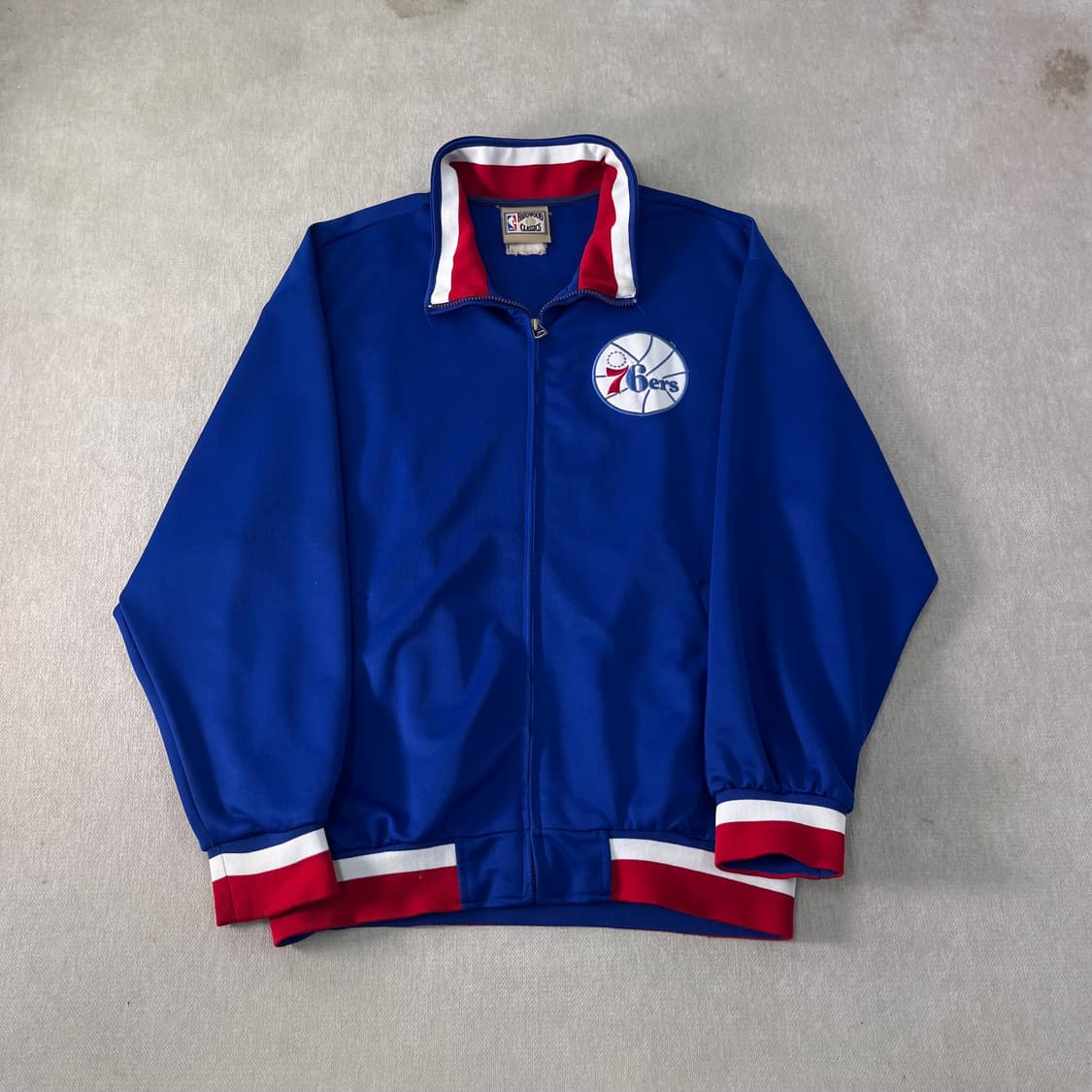 105 마제스틱 NBA 빈티지 필라델피아 트랙탑 져지 상품이미지1