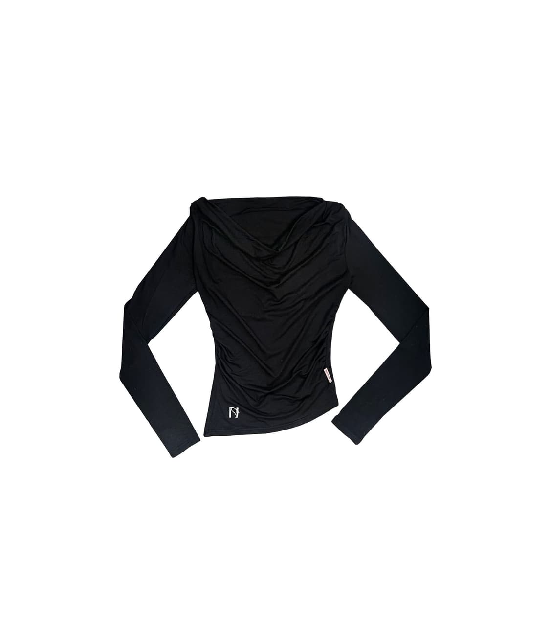 Meow Draping shrring Boat neck Top 상품이미지2