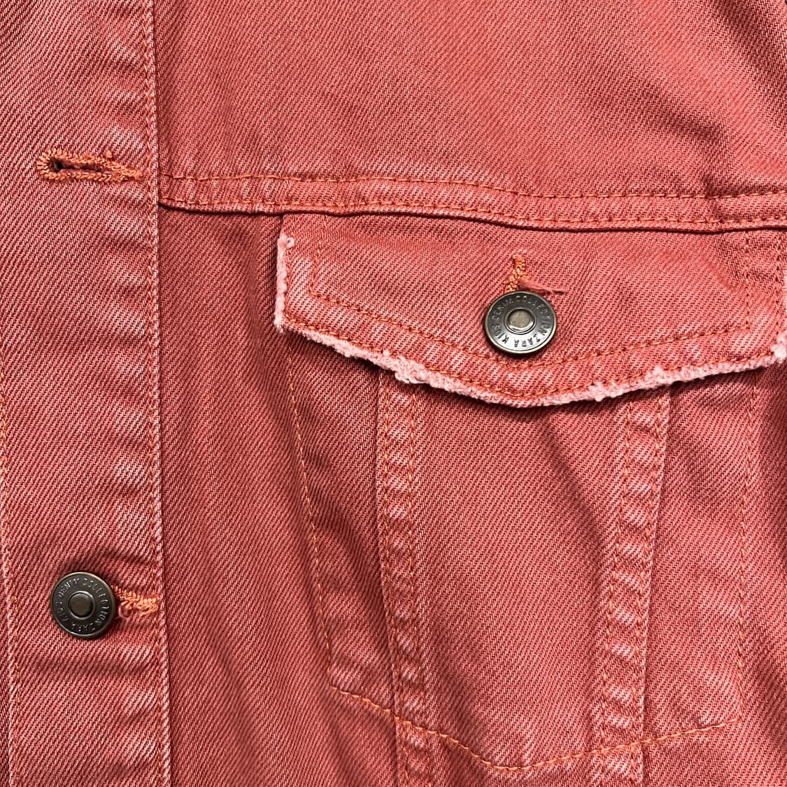 ZARA 자라 데님 트러커 자켓 버건디 W 상품이미지4