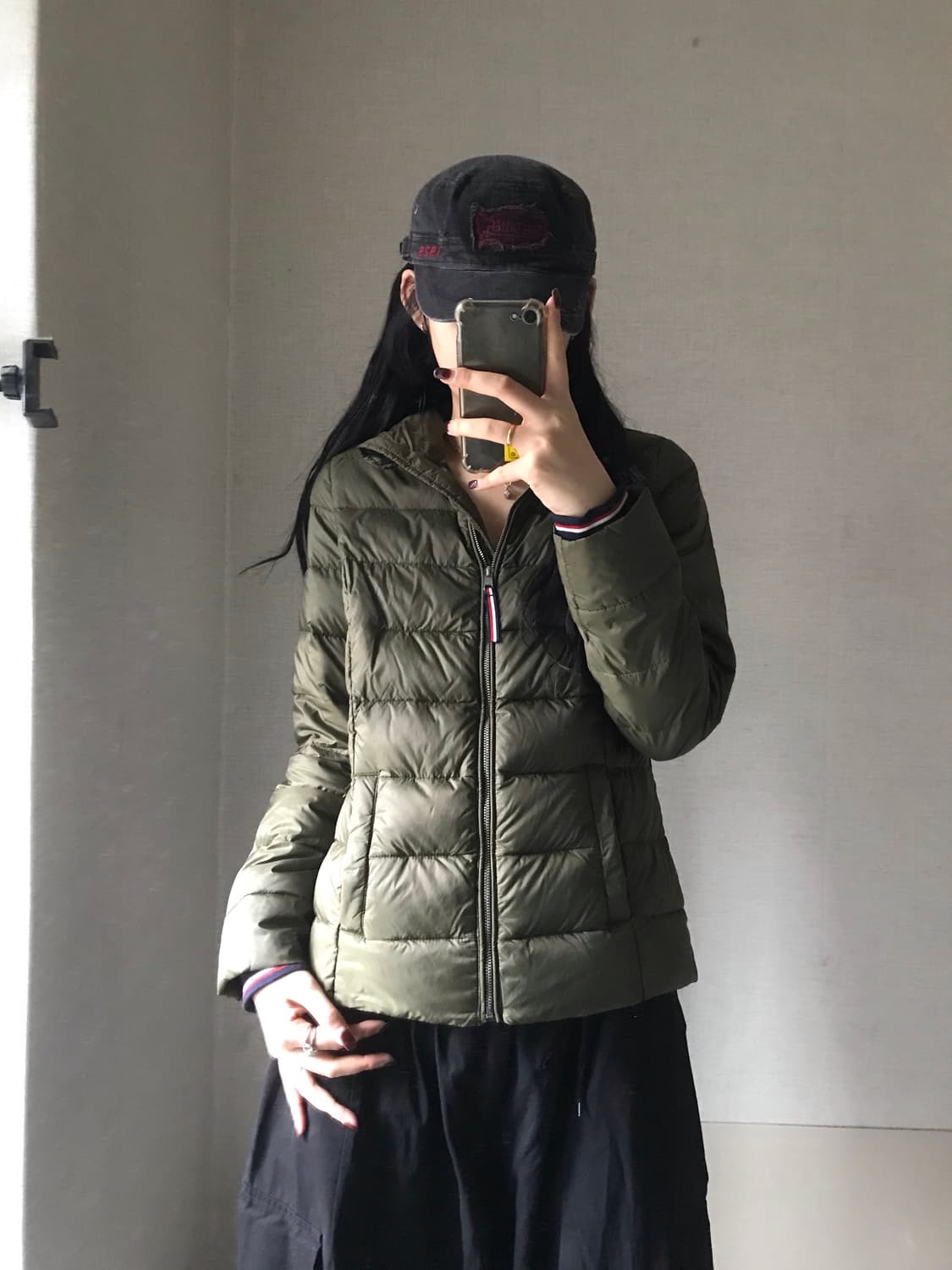 타미힐피거 카키 패딩 상품이미지5