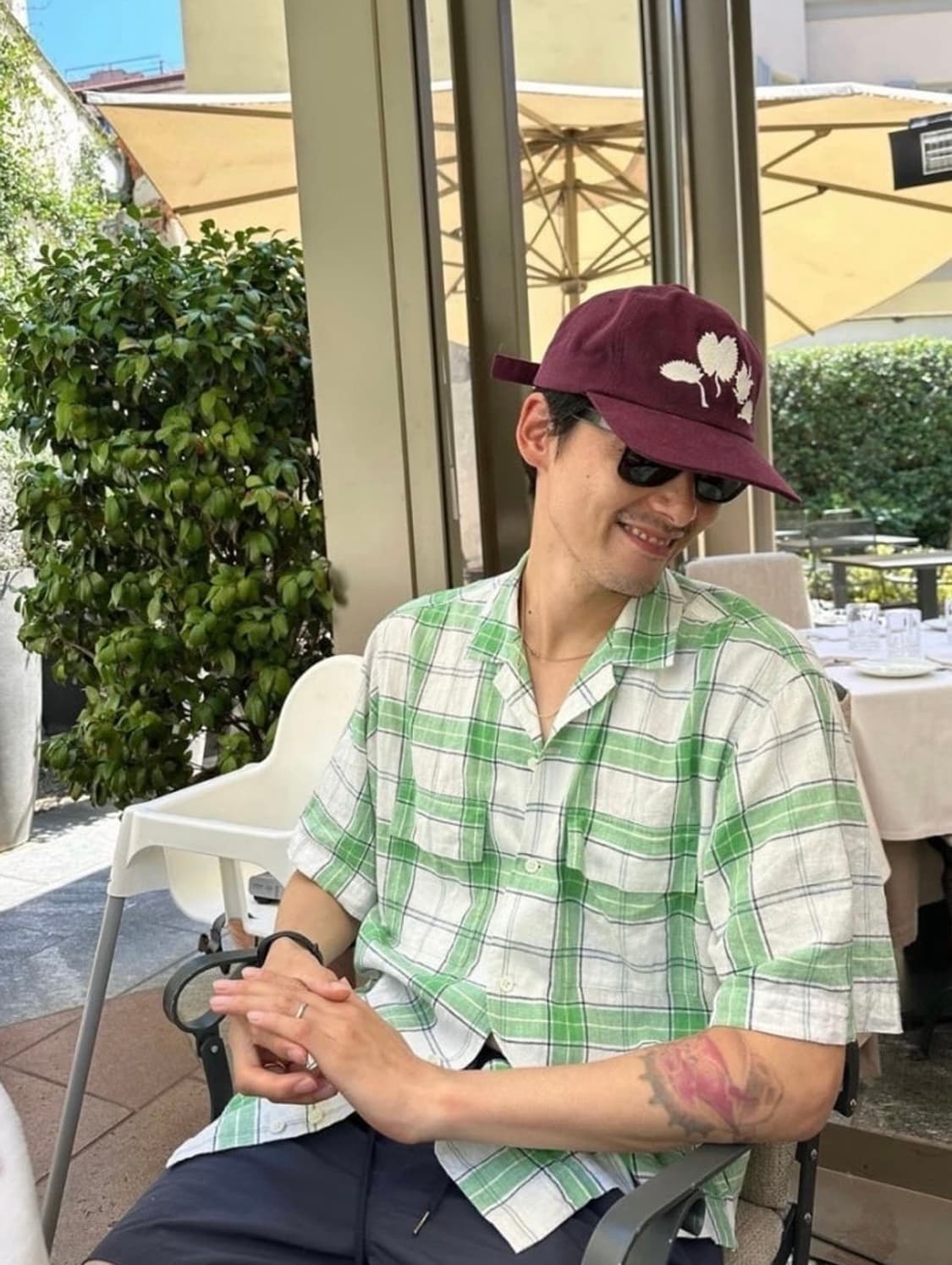 [아노니모아노니마] 김원중 볼캡_플라워 자수 (블랙) 상품이미지1