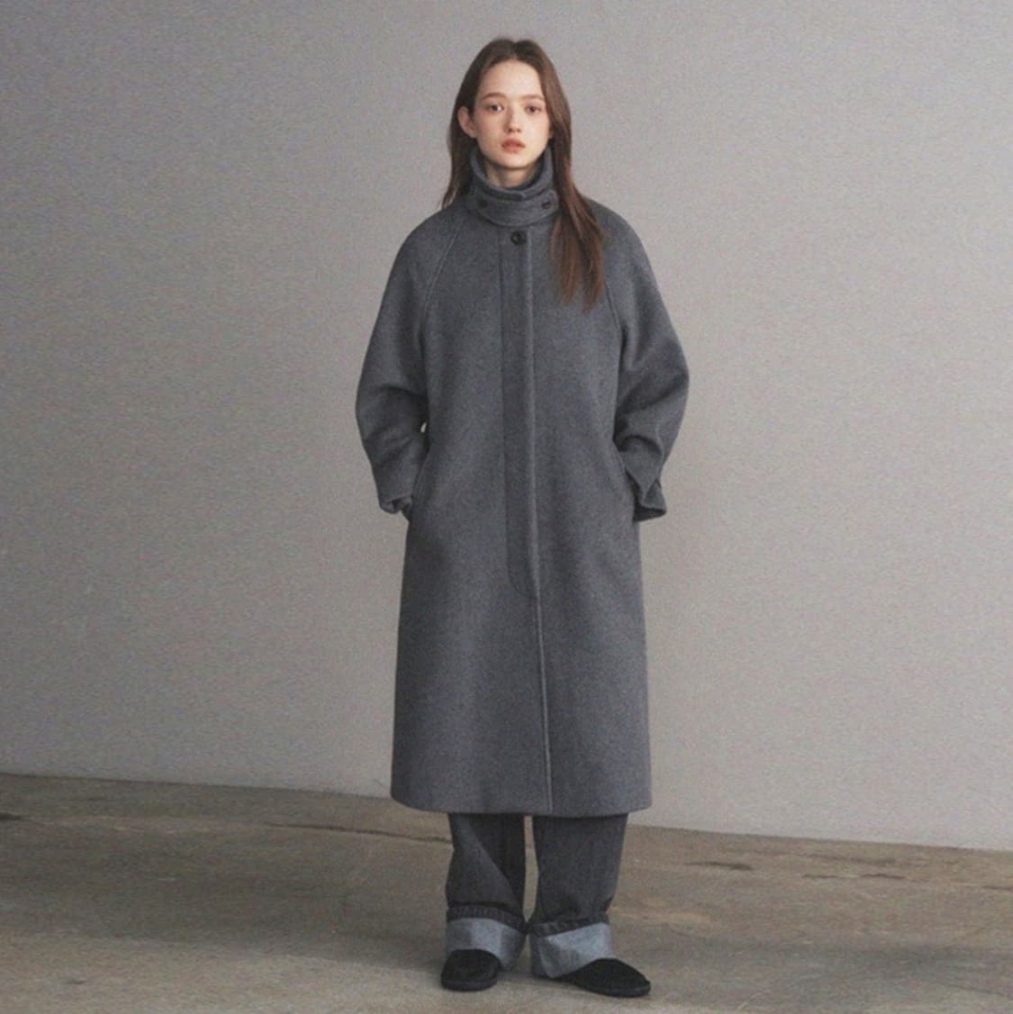 오로(Oro) 울리치 오버핏 발마칸코트 프리사이즈 상품이미지3