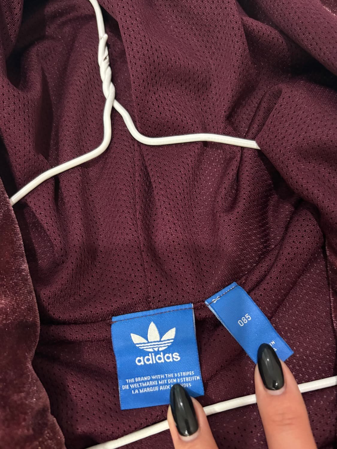 양홍원 아디다스 파이어버드 벨루어 마룬 트랙탑 상품이미지4