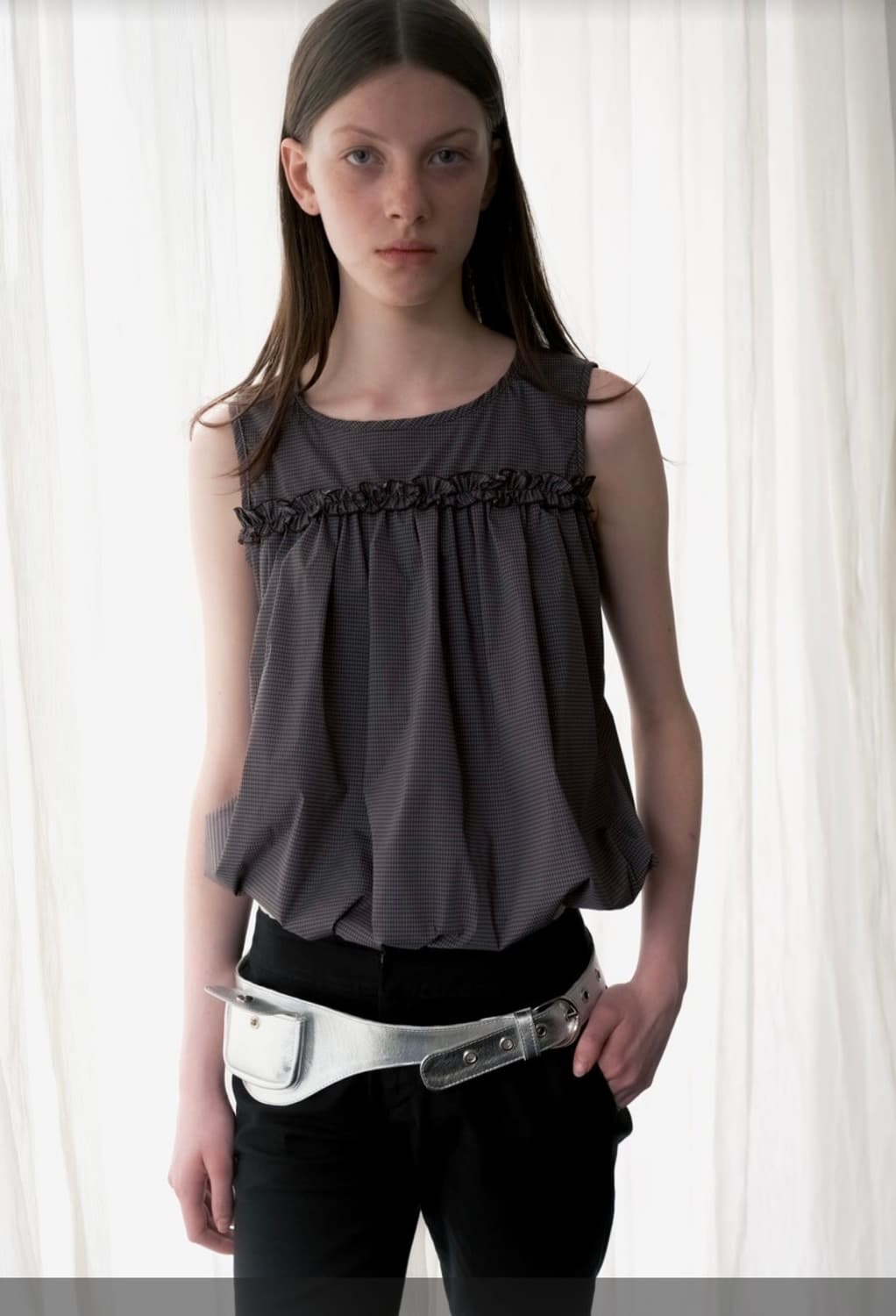 Mishmou 미쉬모우 - Cotton Ruffle Balloon Sle 상품이미지1