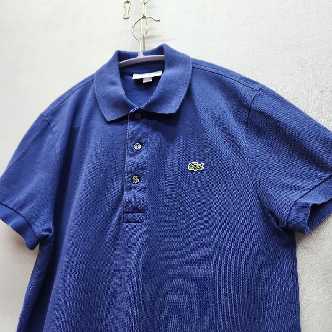 라코스테 로고 슬림핏 반팔카라 S(S) 상품이미지3