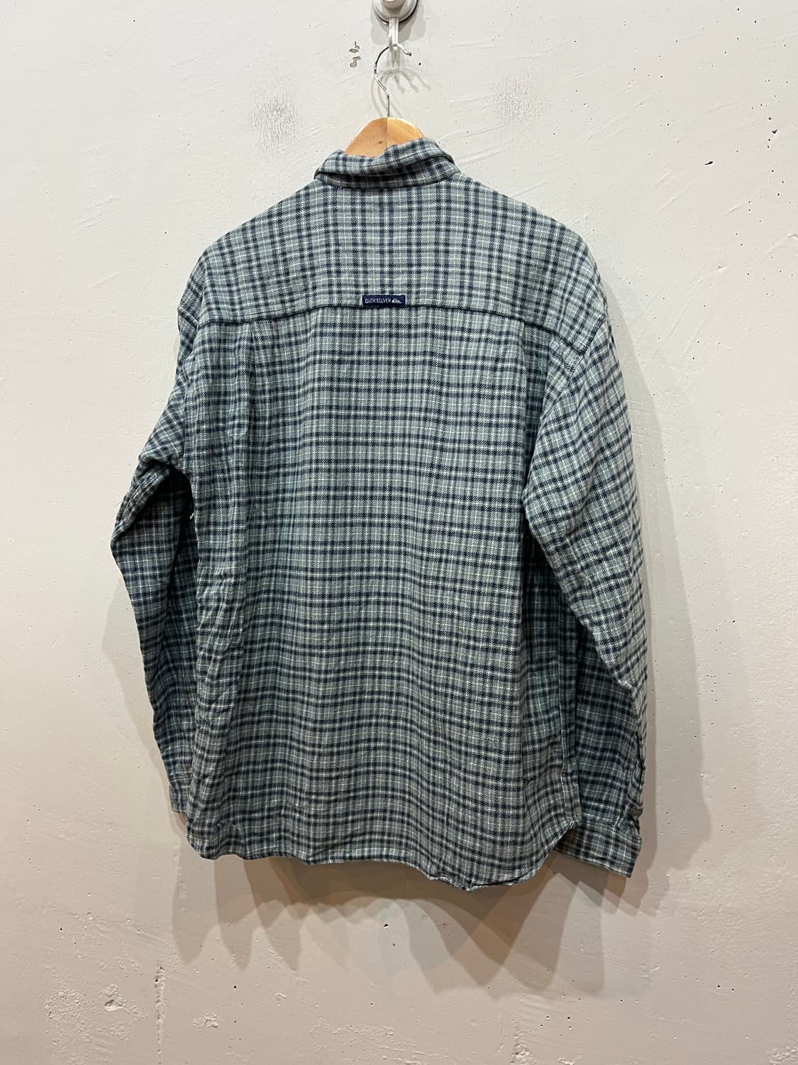 빈티지 퀵실버 플란넬 체크 셔츠 Made in INDIA 상품이미지5