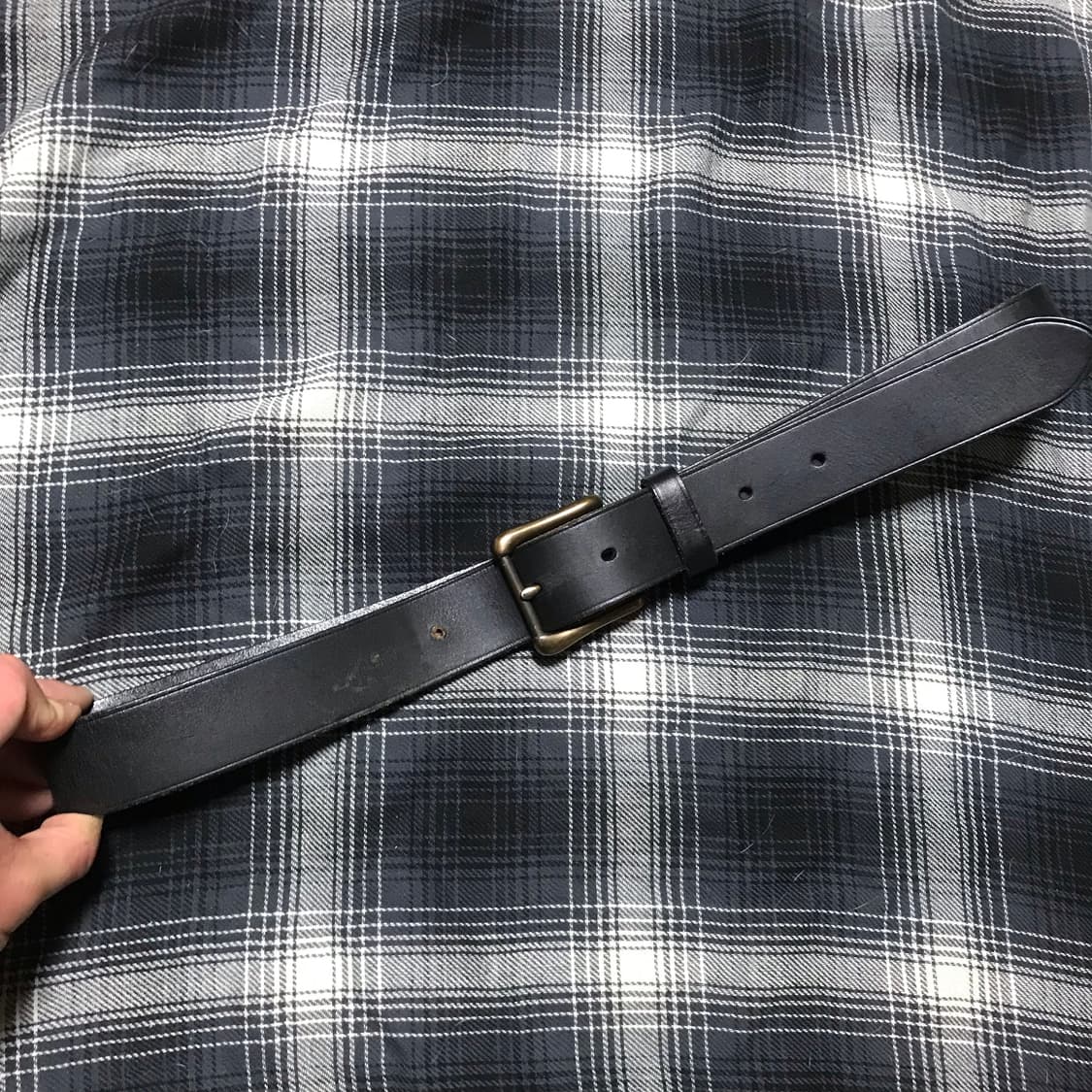 유니클로 재팬 황동장 버클 워크 가죽 벨트 상품이미지1