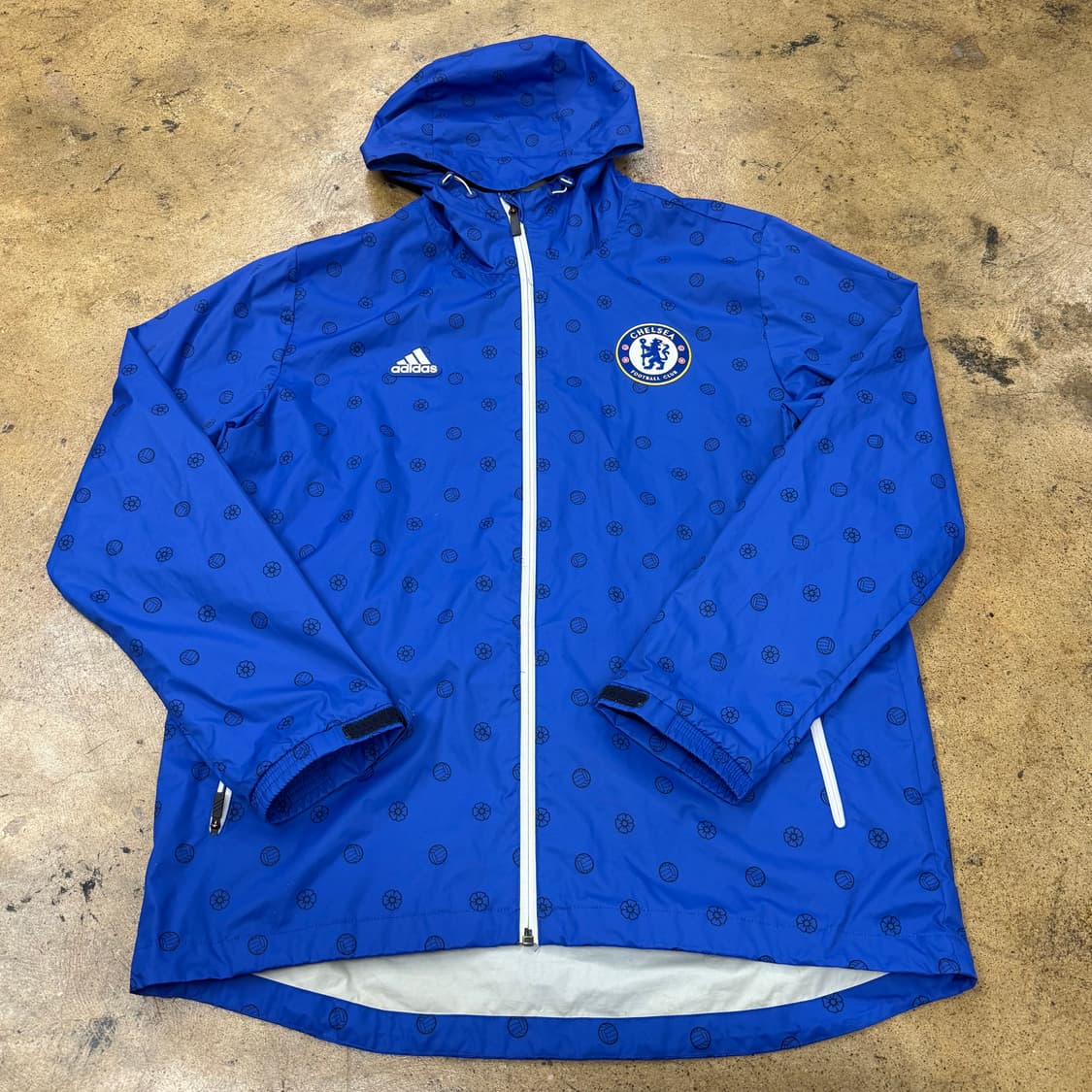 [정품/110] 아디다스 첼시 FC 바람막이 블루 b19 상품이미지2