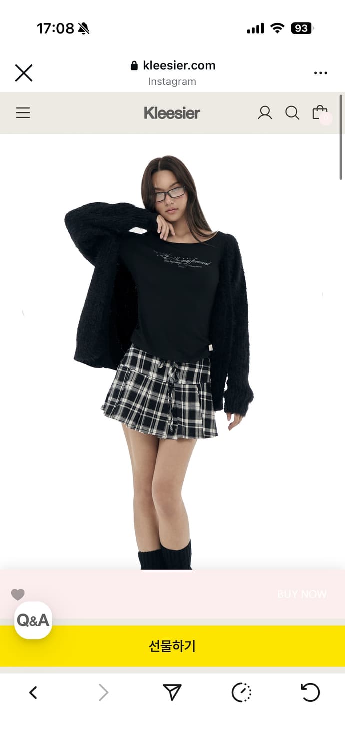 클리시어 슈가플럼 가디건 블랙 상품이미지1