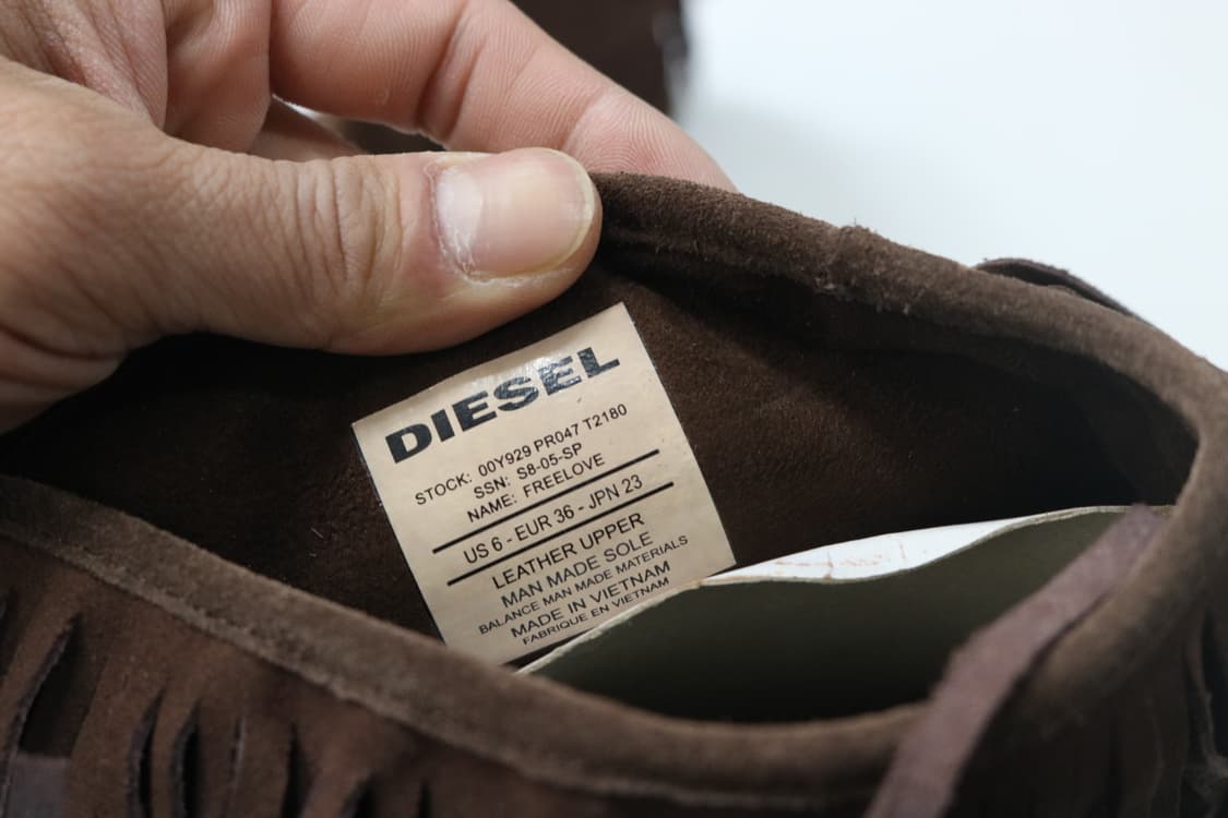 디젤 레더 프린지 웨스턴 부츠 상품이미지7