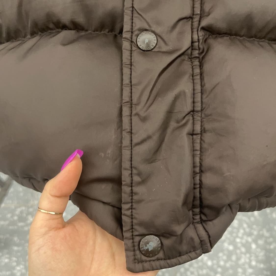 폴로 랄프로렌 빈티지 다운 패딩 조끼 M C07100 상품이미지8