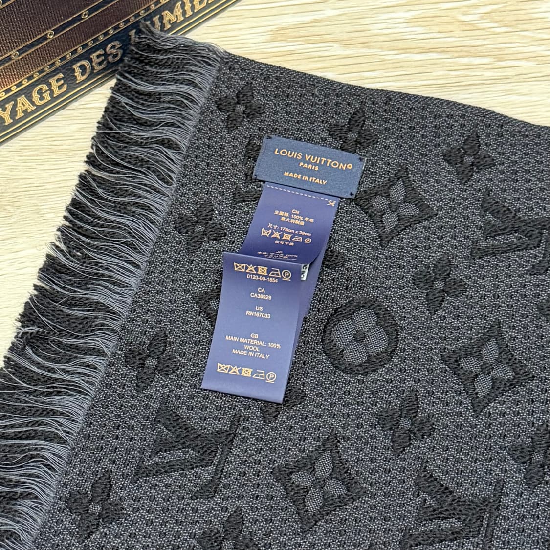 [미사용/선물가능] 루이비통 모노그램 클래식 머플러 목도리 풀구성 상품이미지6