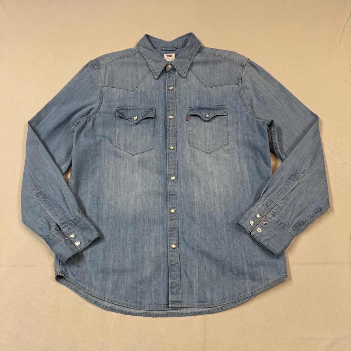 L) 리바이스 스탠다드 투포켓 웨스턴 데님 셔츠 상품이미지1