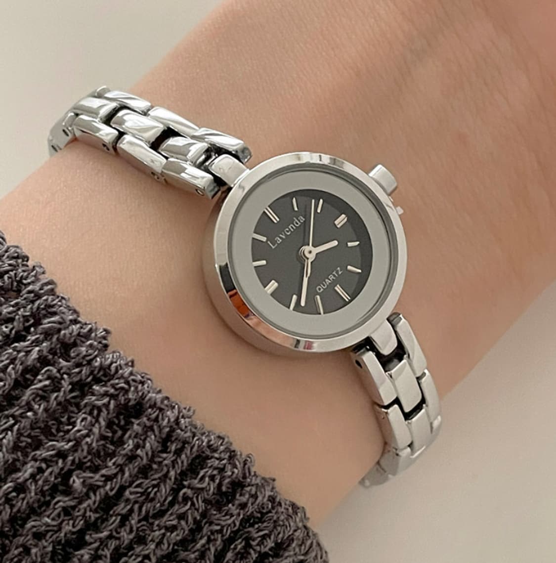 여자 le mirror metal watch 메탈손목시 상품이미지4