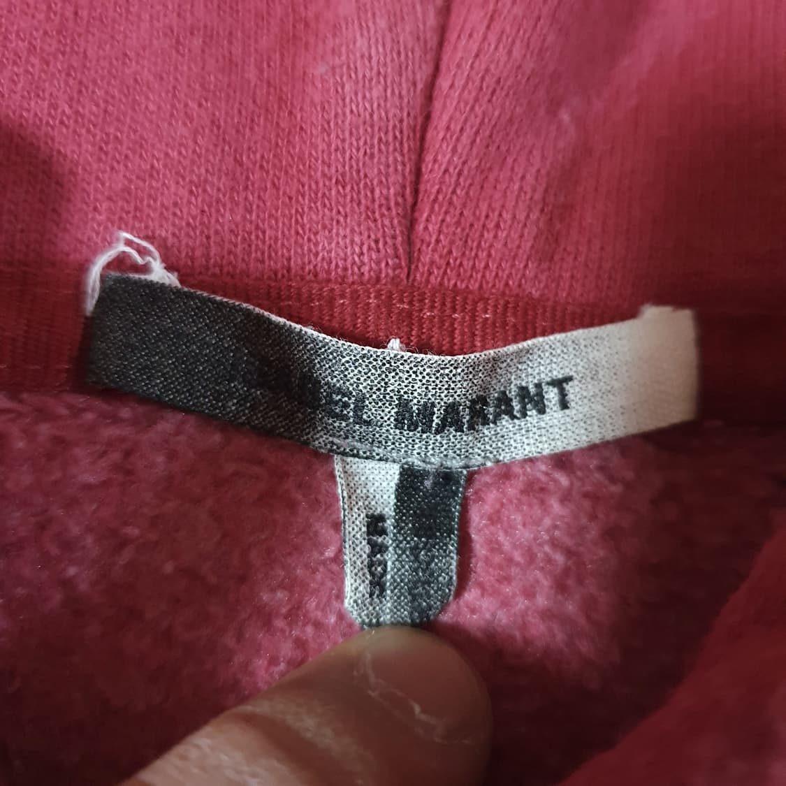 이자벨마랑 오버사이즈 빈티지 로고 후드티 L 핫핑크 상품이미지6