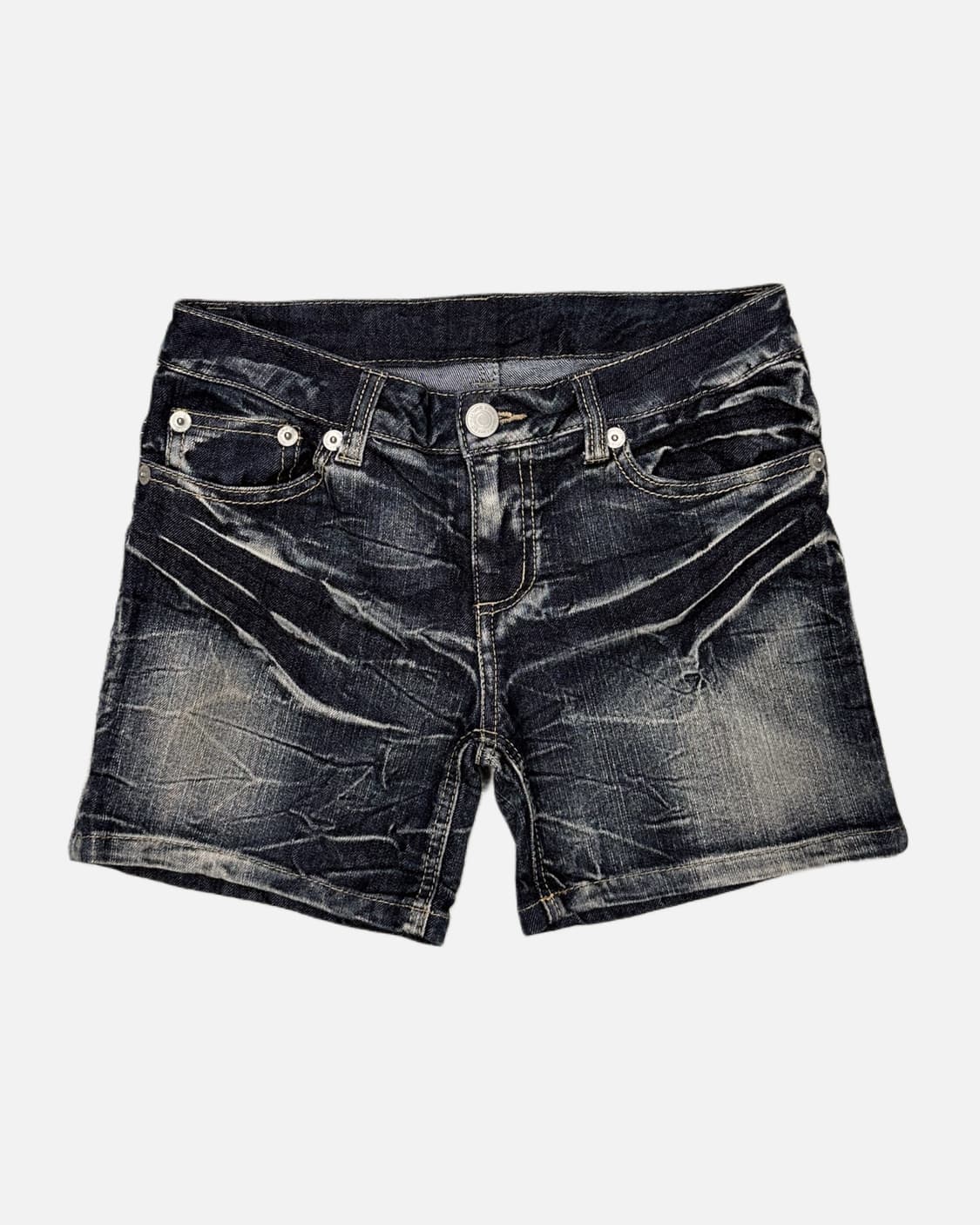 wrinkle fade denim shorts 상품이미지2
