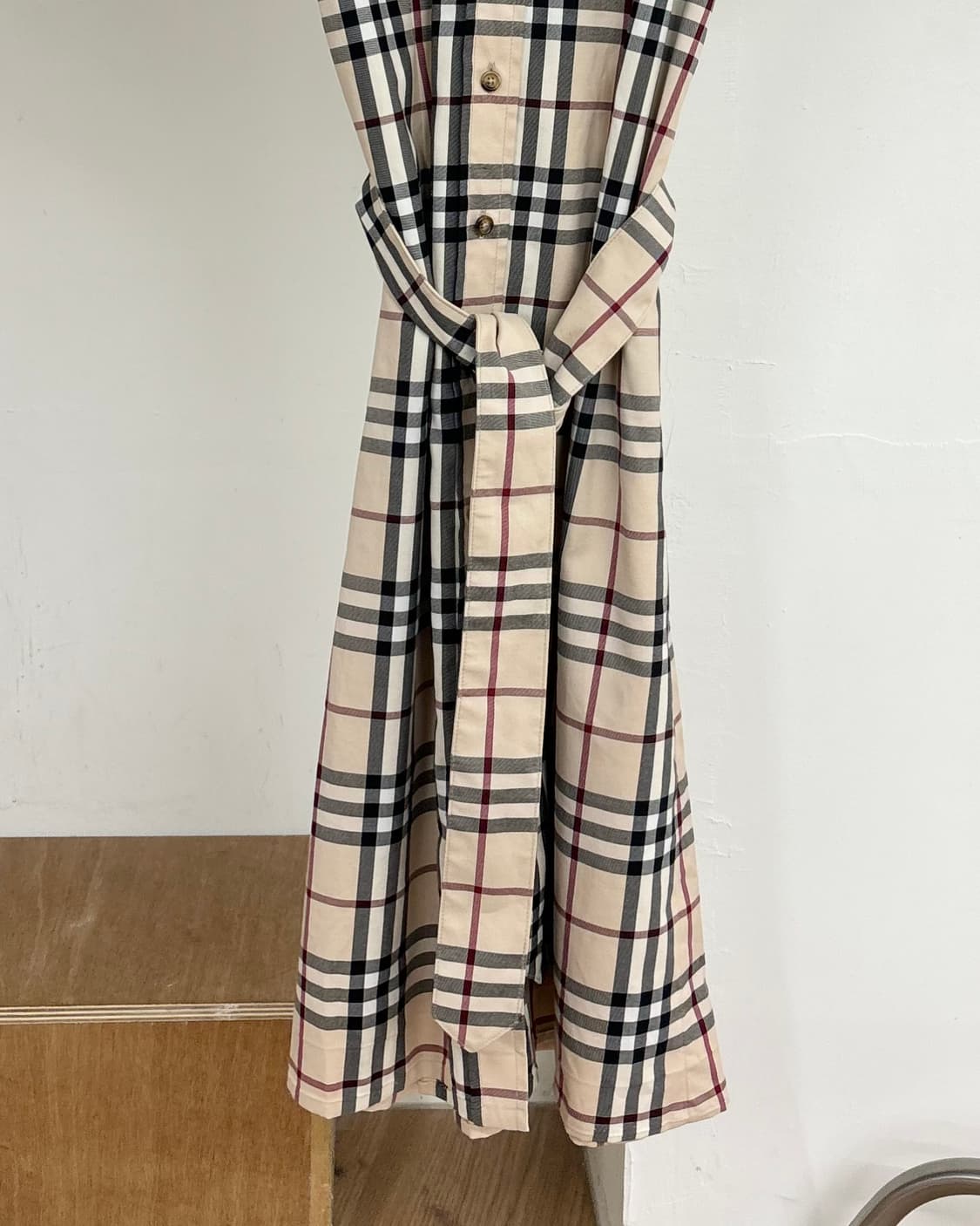 버버리 노바 체크 셔츠 반팔 원피스 상품이미지5