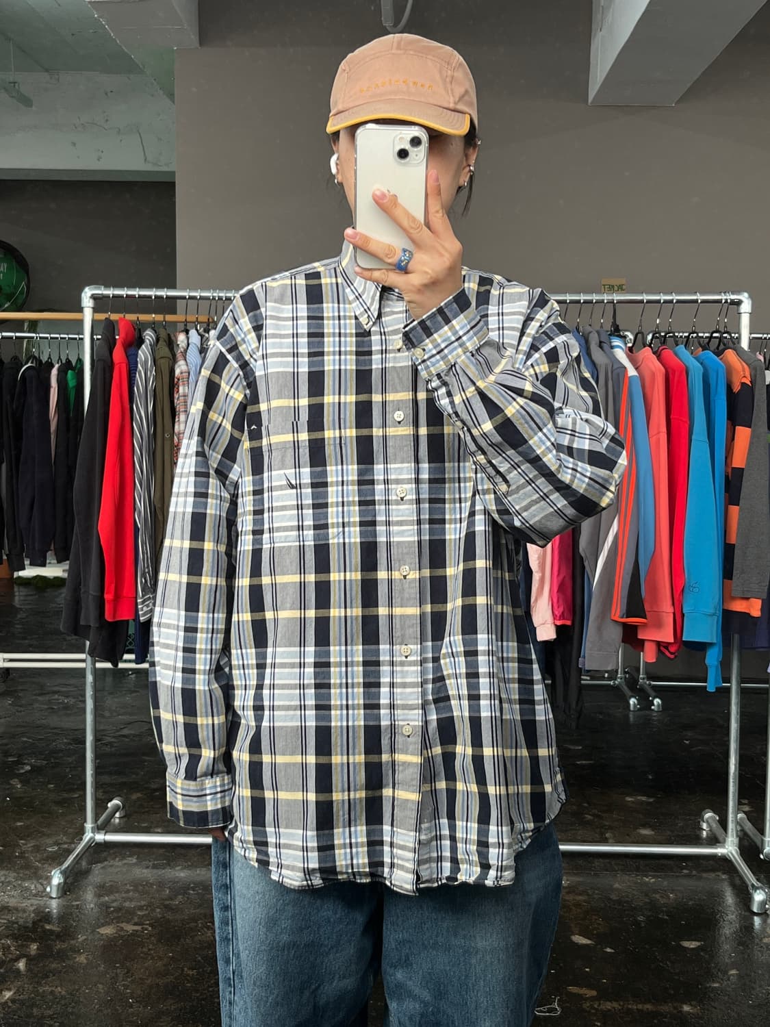 노티카 체크 긴팔 셔츠 상품이미지1