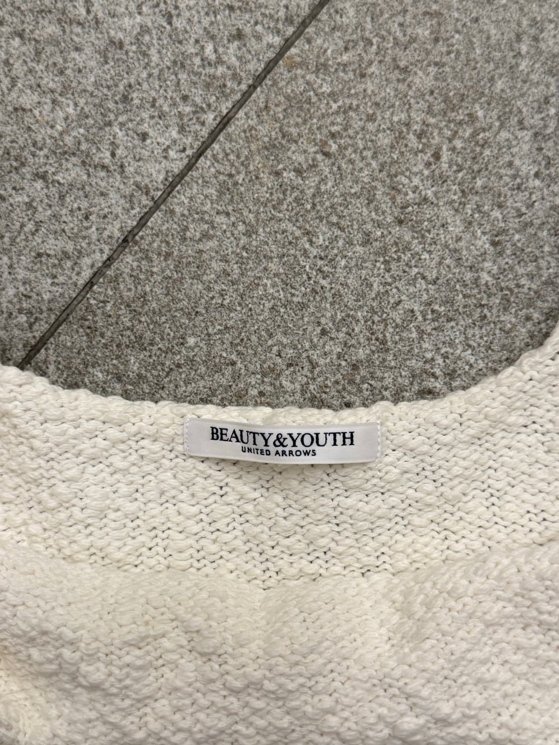 BEAUTY&YOUTH 아이보리 니트 뷔스티에 상품이미지3