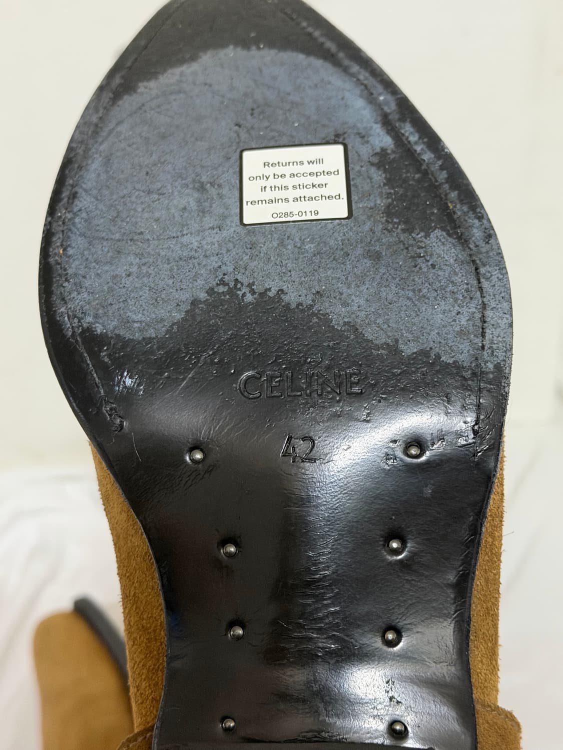 셀린느 스웨이드 모터사이클 앵클 부츠 상품이미지8