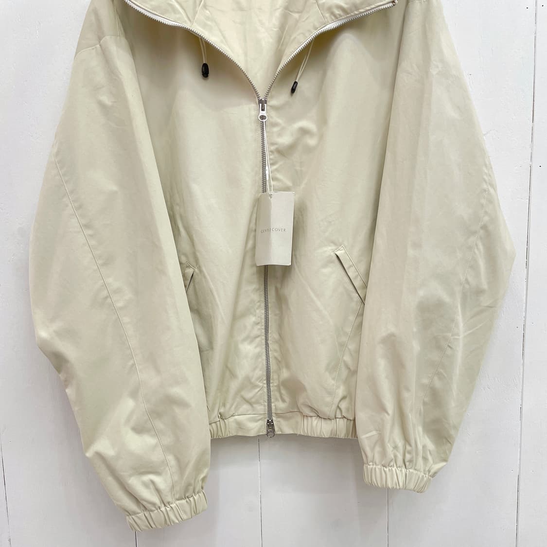 젠틀커버 후드 집업 자켓 아이보리 상품이미지5