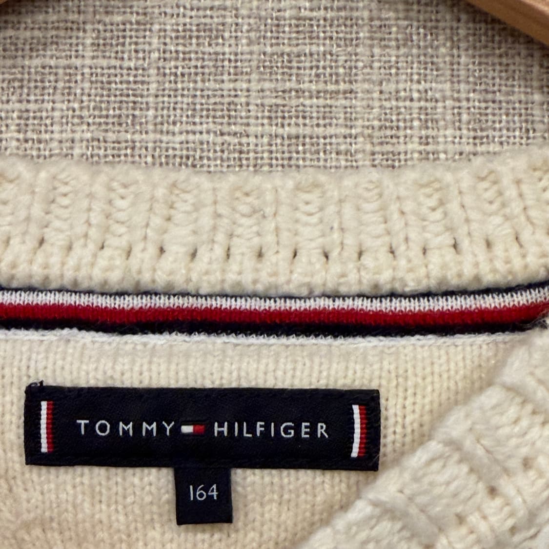 타미힐피거 아이보리 니트 스웨터 164 (w) 상품이미지3