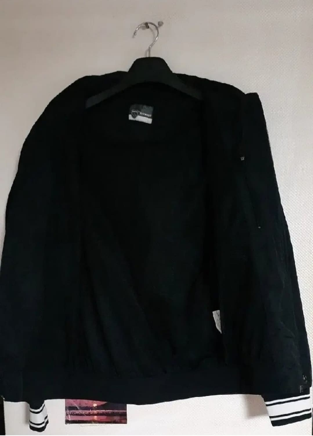 00s K SWISS 케이스위스 올드스쿨 바람막이 자켓 블랙 100 상품이미지3