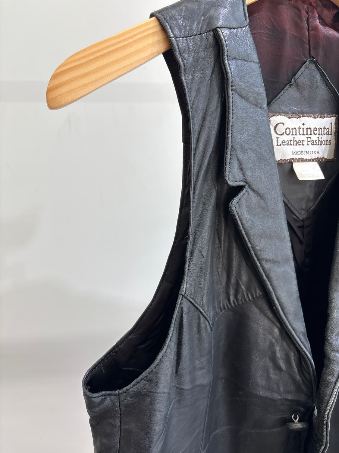 CONTINENTAL (Made in USA) 레더베스트 상품이미지3