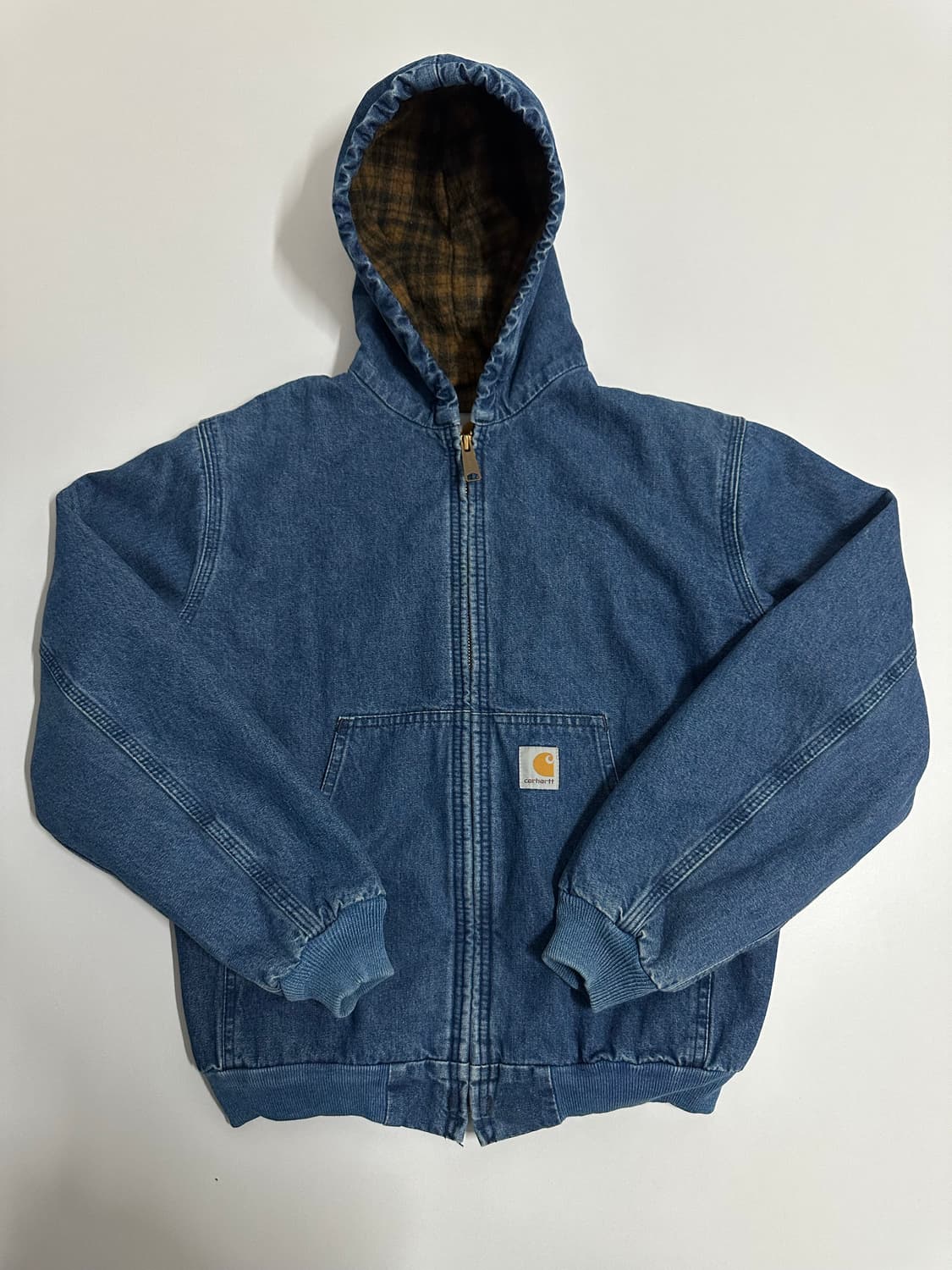 칼하트 Y07 DST 데님 액티브 후드 자켓 L 상품이미지1