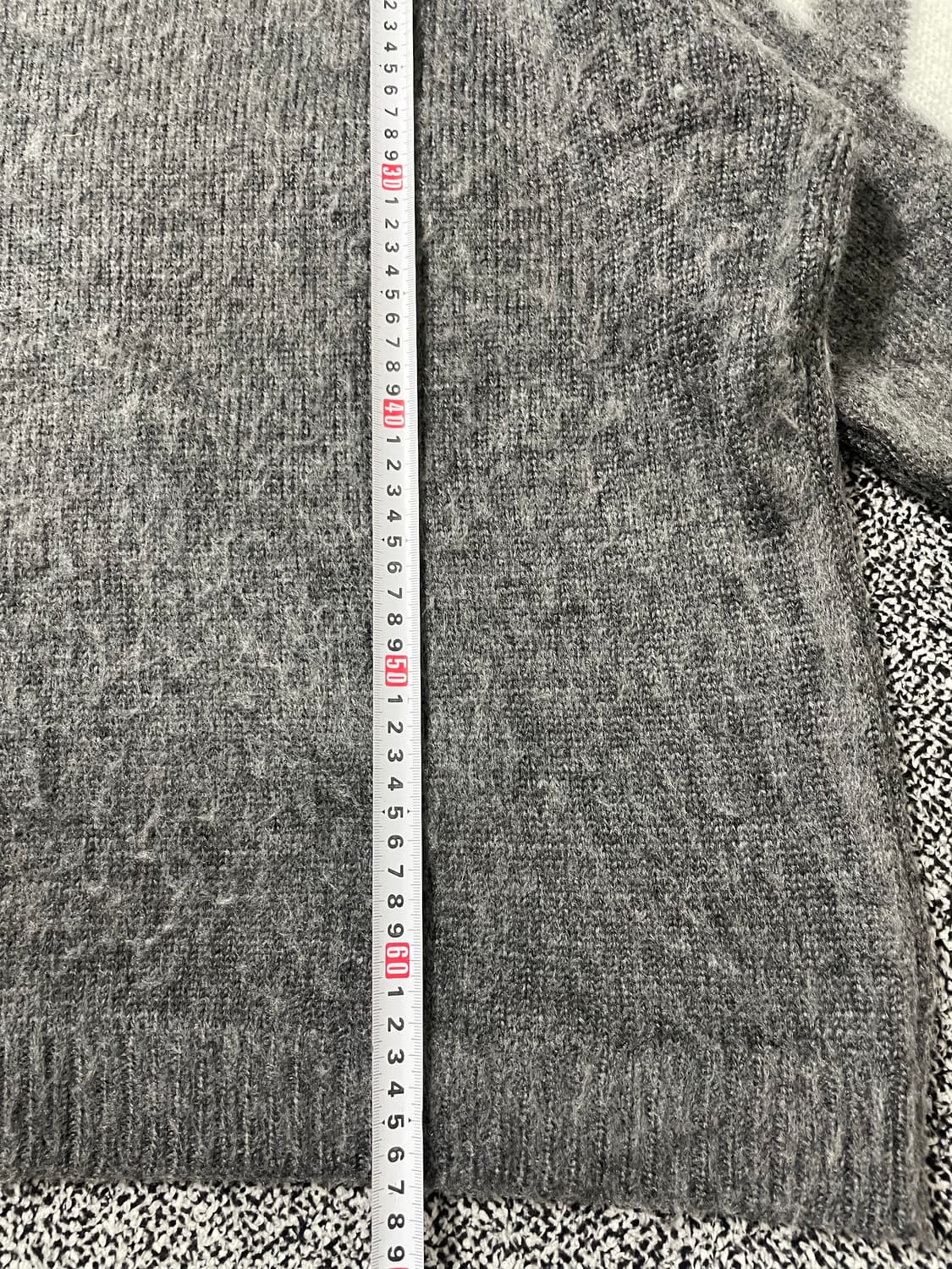 빈티지9. 오프화이트 애로우 모헤어 니트 그라데이션 스웨터 상품이미지4