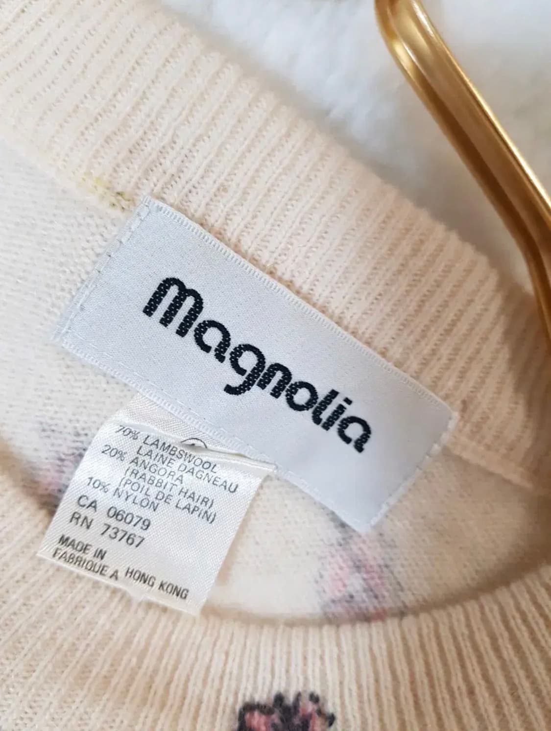 magnolia니트. 일본. 앙고라 자수 비즈 66 상품이미지2