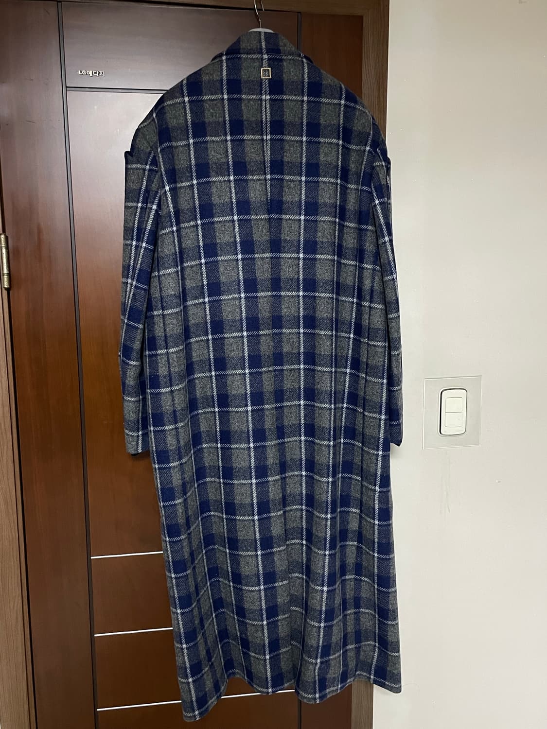 (50) 우영미 18FW 블루 체크 코트 상품이미지6