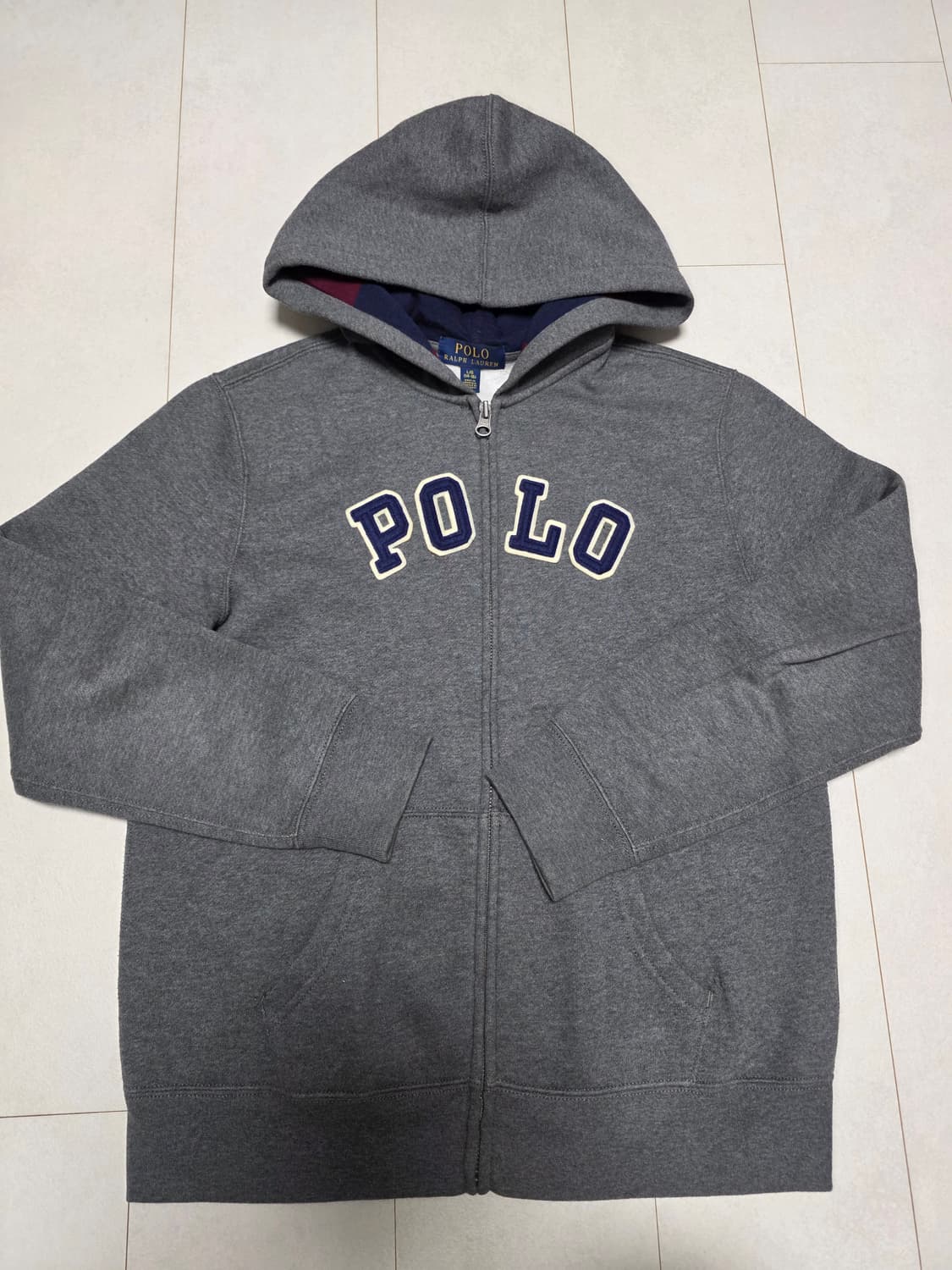 폴로 랄프로렌 그레이 후드집업 L(14-16) 여성용 55 상품이미지1