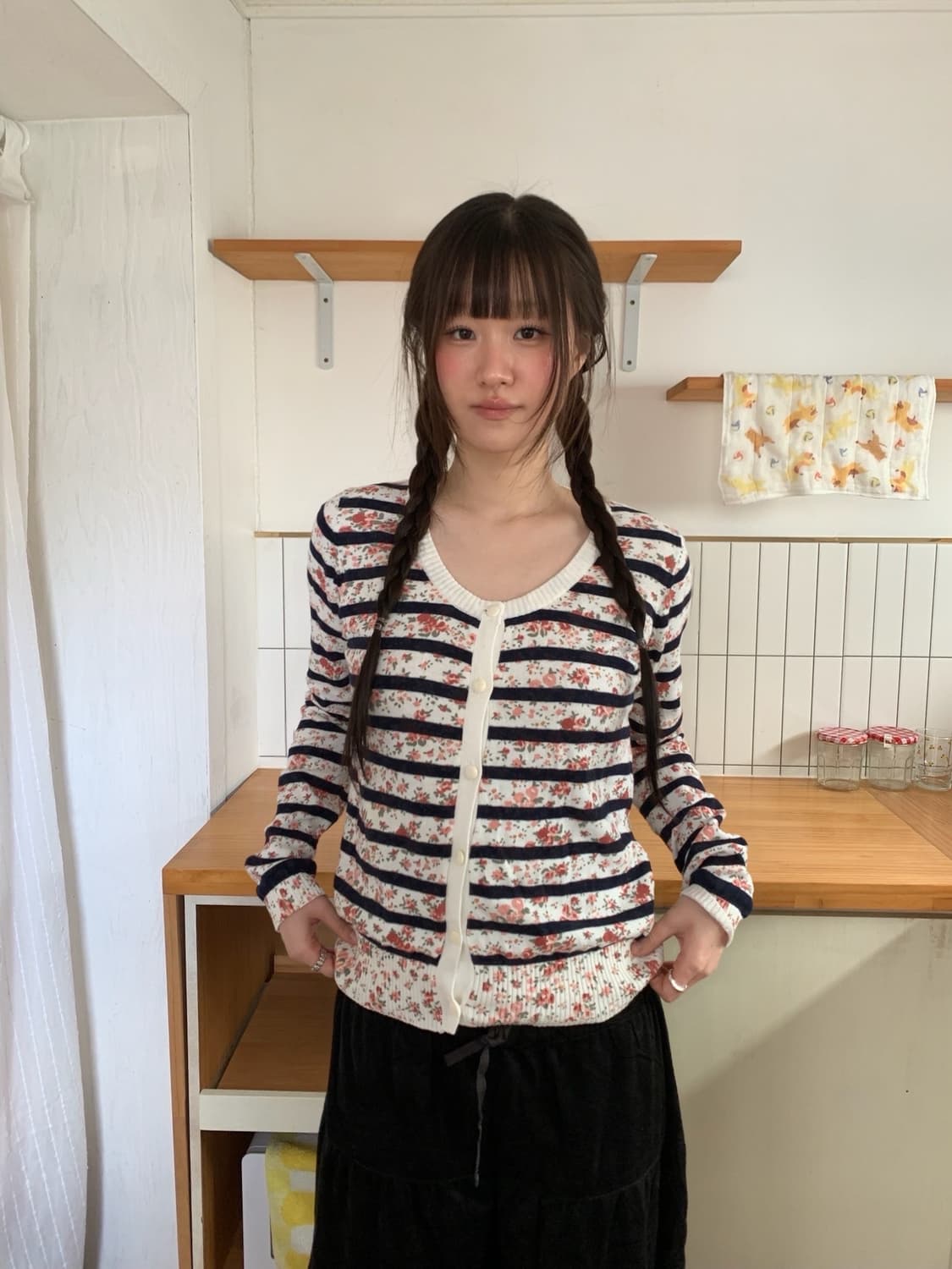 flower lace top 상품이미지3