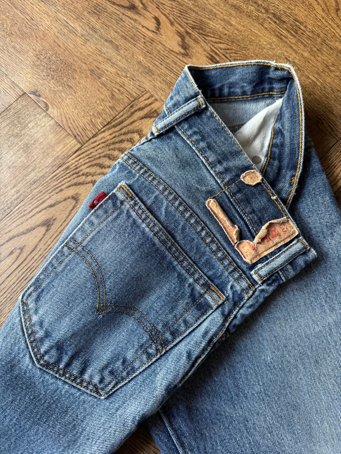 [29]리바이스 517 블랭크탭 더티 페이딩 플레어진 F53 상품이미지4