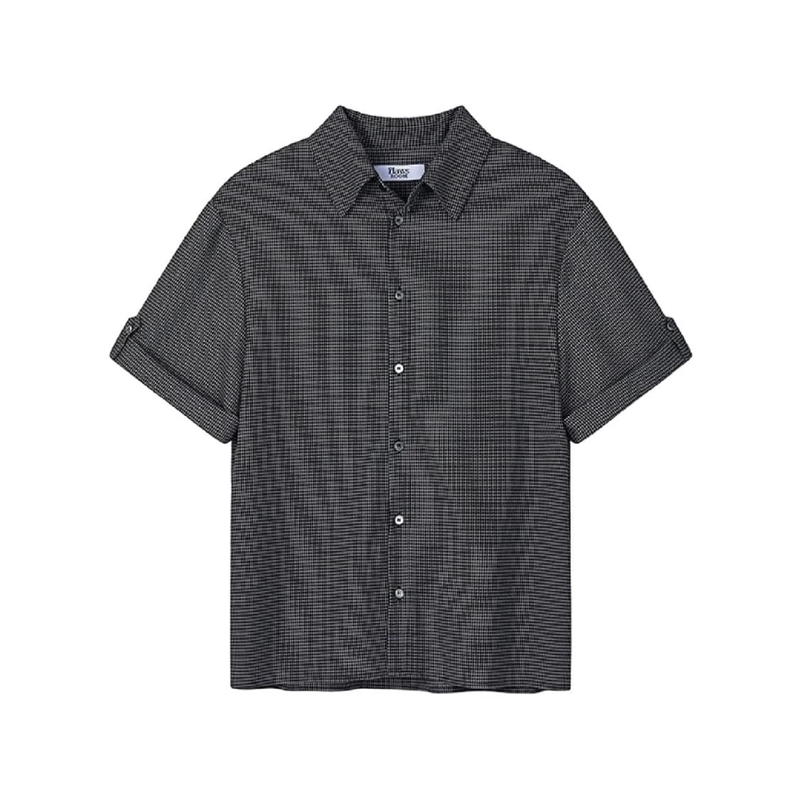 (1회착 택포가격) 플로즈룸 하프 롤업 셔츠 차콜 L 상품이미지1