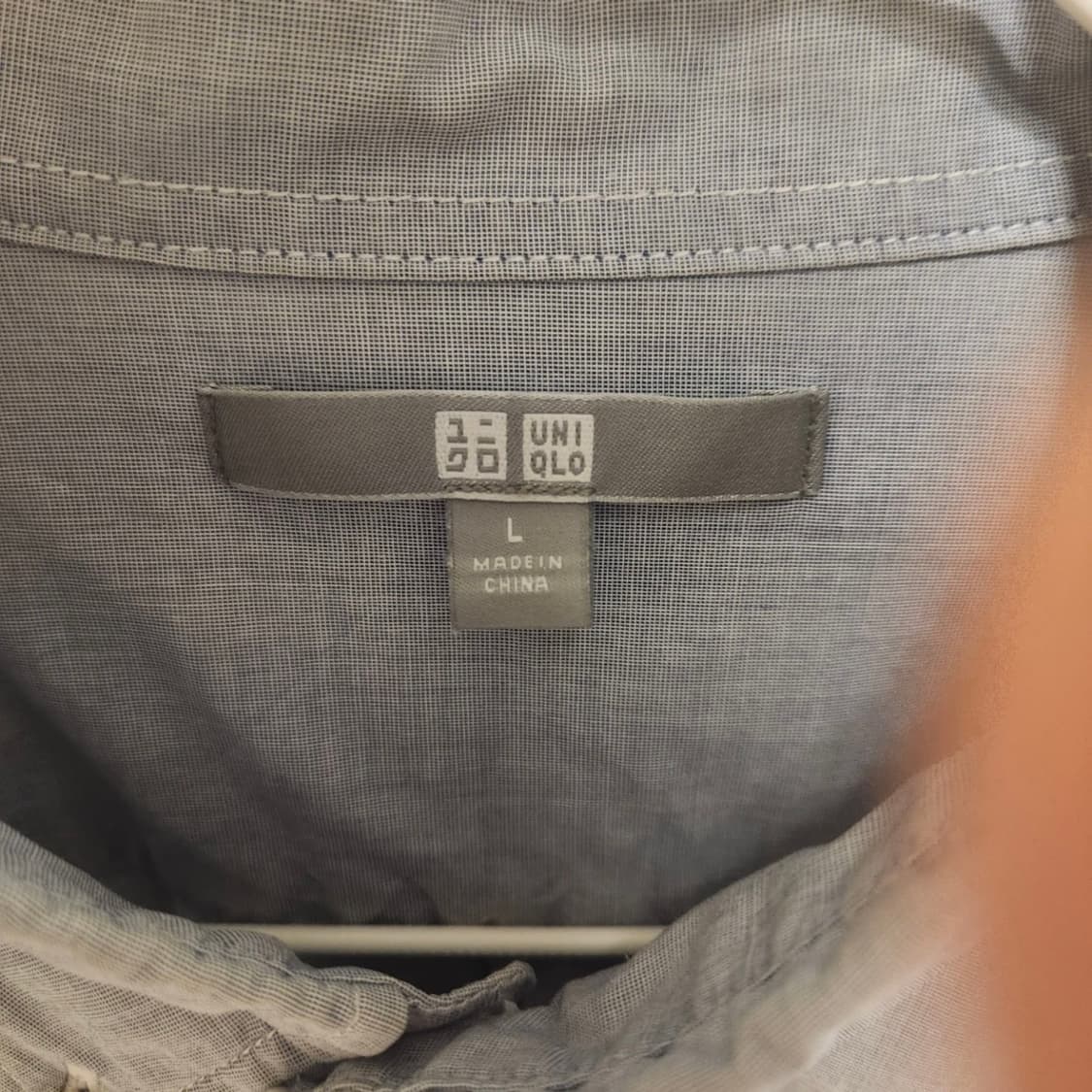 유니클로 옥스포드 셔츠 L 블루 상품이미지3