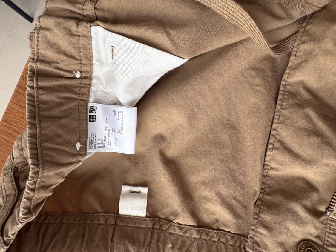 유니클로 카고 바지 카멜 84-92cm 상품이미지5