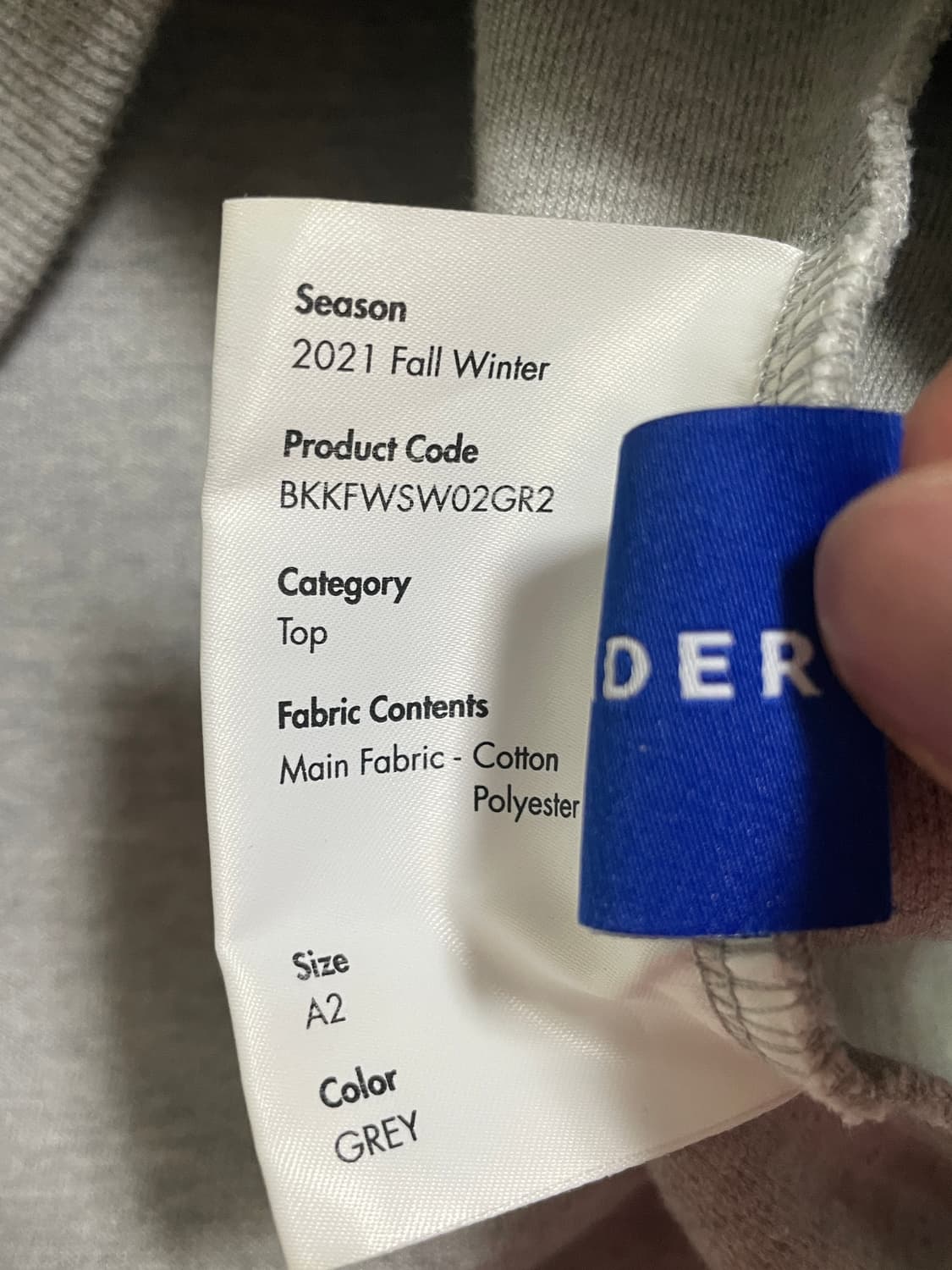 아더에러 메종키츠네 메디테이션 폭스 스웻셔츠 그레이 상품이미지5