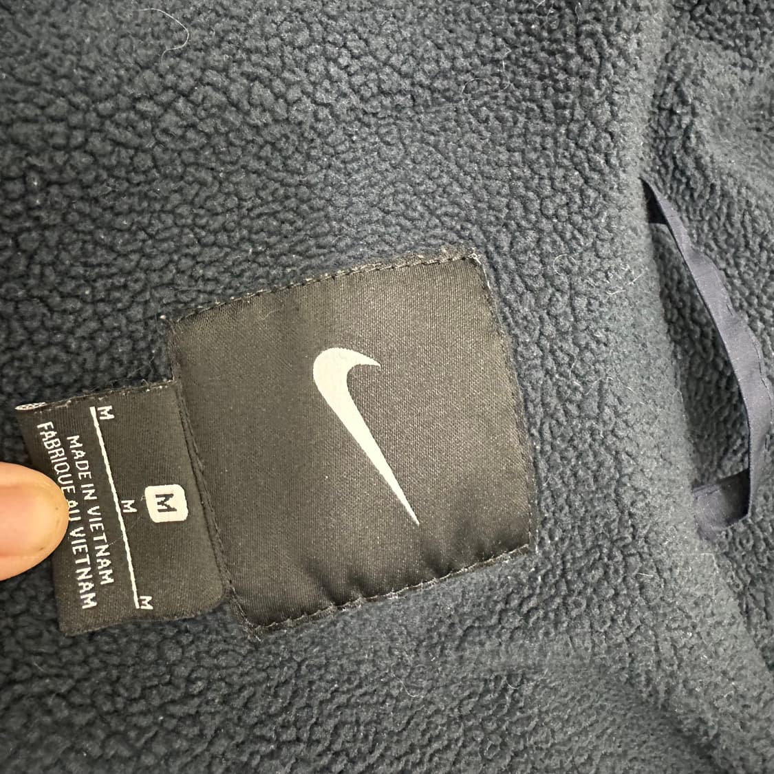 NIKE 나이키 바람막이 기모 점퍼 자켓 블루 M 상품이미지8