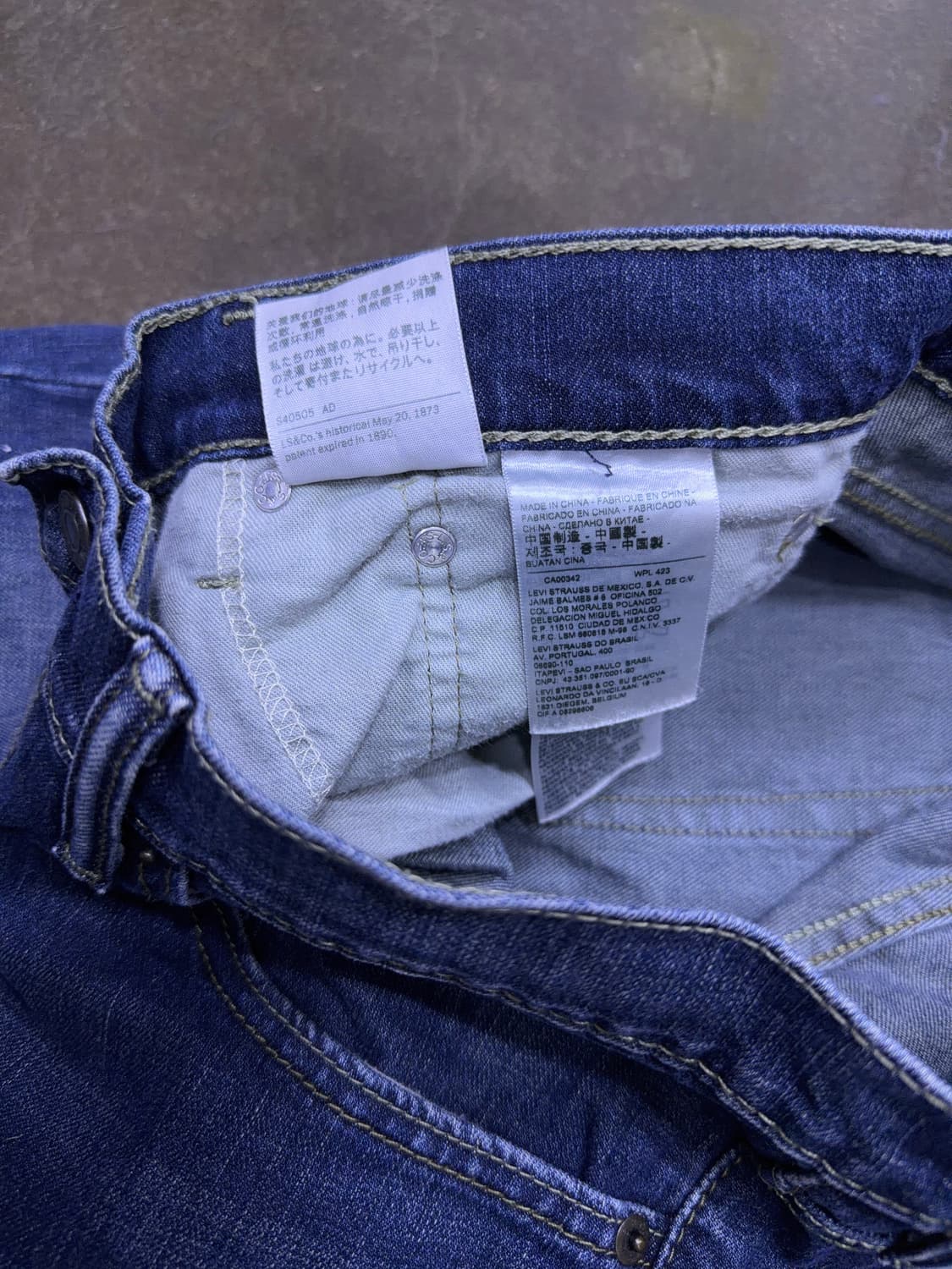 리바이스 511 슬림핏 중청 워싱 데님팬츠 청바지 32 상품이미지8